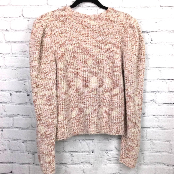 Universal Threads Puff Sleeve Scoop Neck Long Sleeve Chunky Sweater Women’s M - Picture 6 of 11
